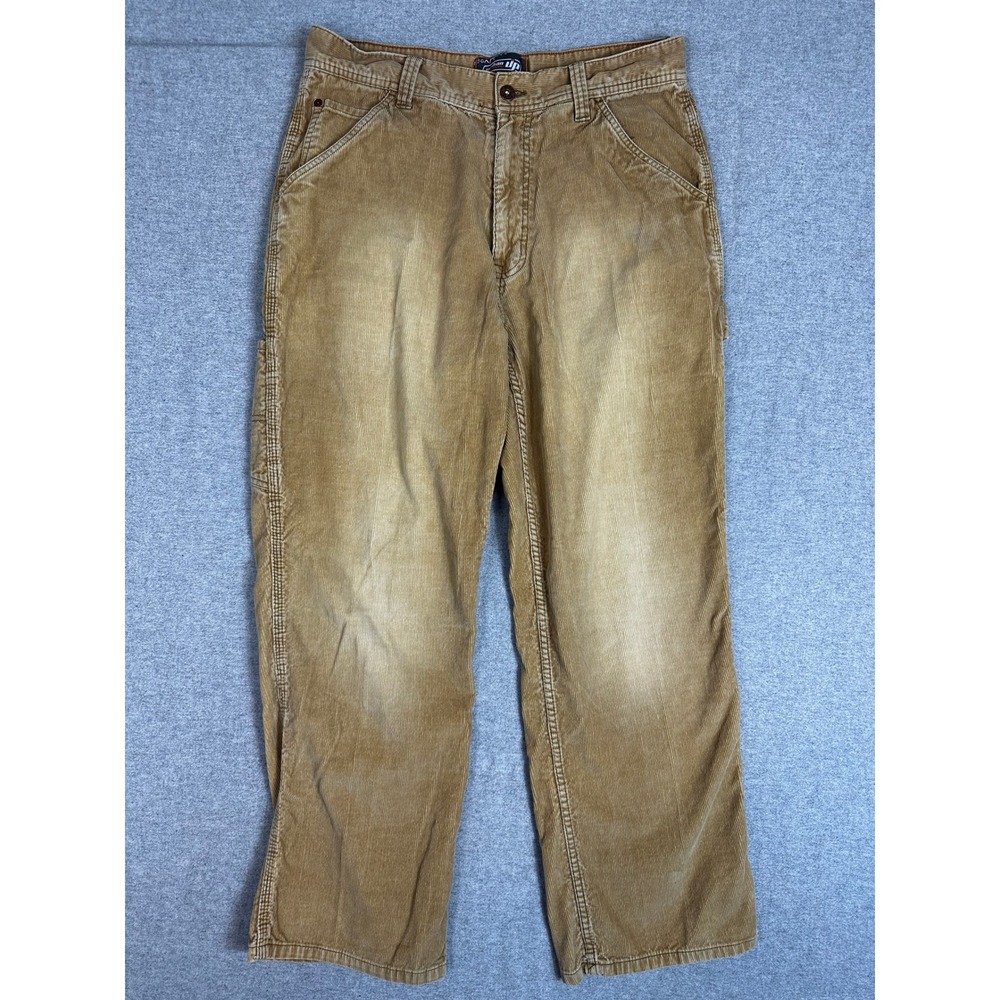 Vintage 90s Urban Up Carpenter Corduroy Pants Mens 30x28 Gold Pipeline Workwear